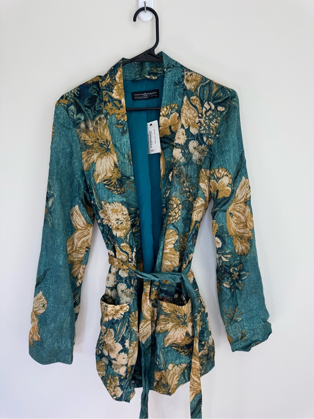 Peruvian Connection Still Life Floral Jacket size Medium NWT NEW